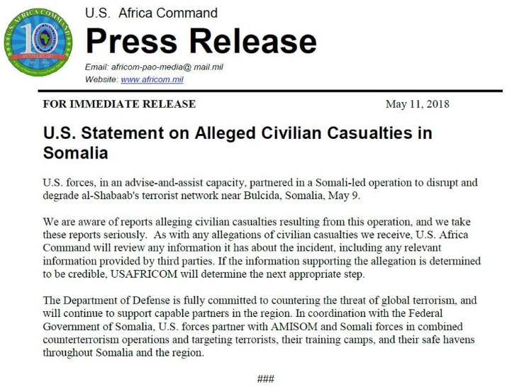 Disputed Reports of Civilian Casualties After Joint U.S.-Somali Raid